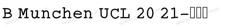 B Munchen UCL 20 21字体转换